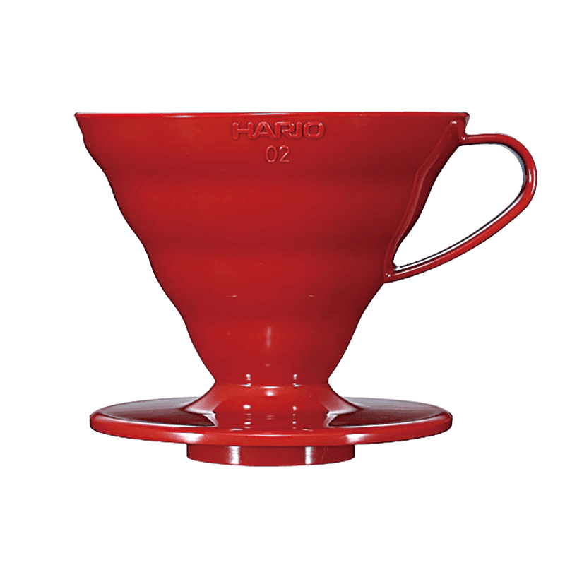 Hario V60 Plastic Coffee Dripper - Red - Size 02