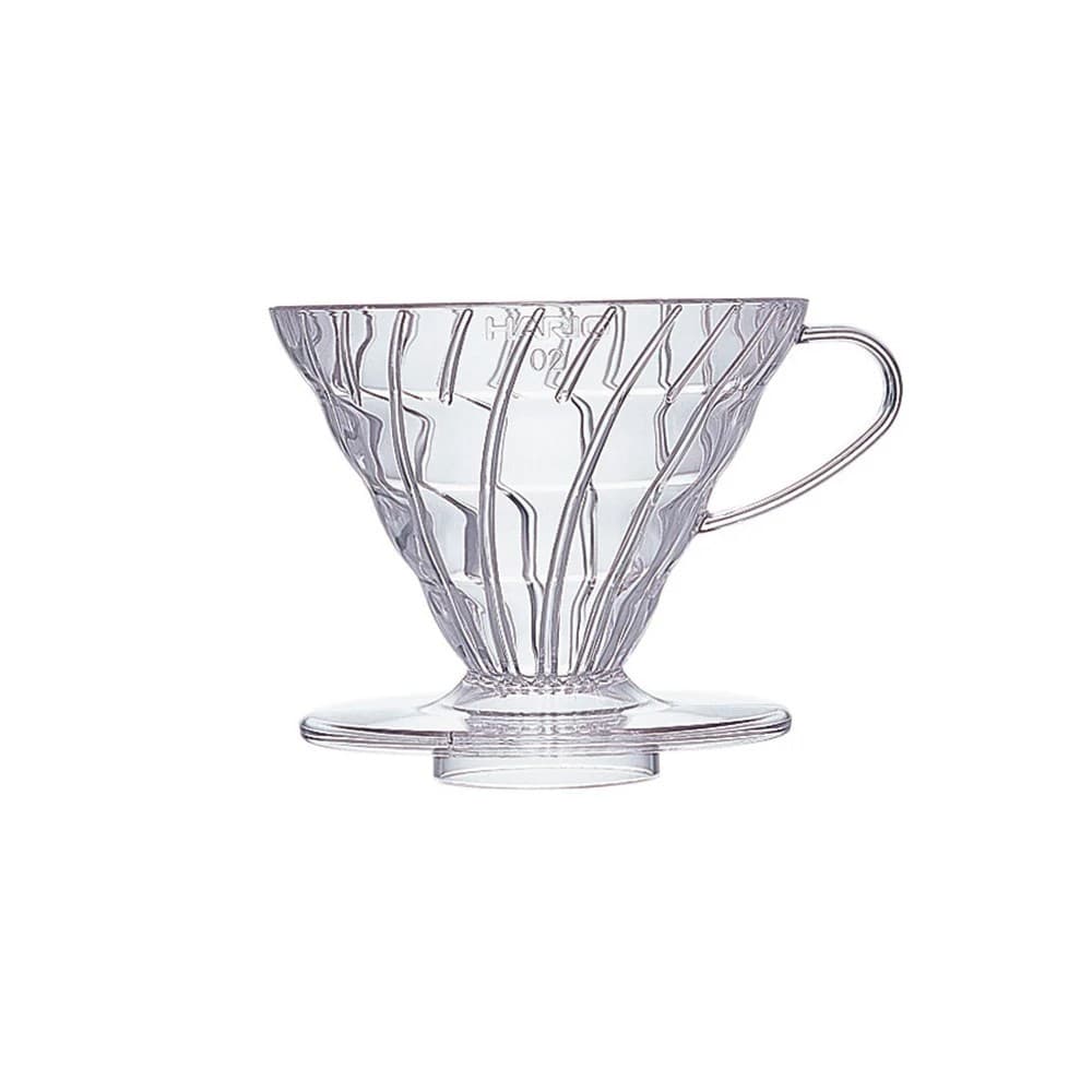 Hario V60 Plastic Coffee Dripper - Clear - Size 02
